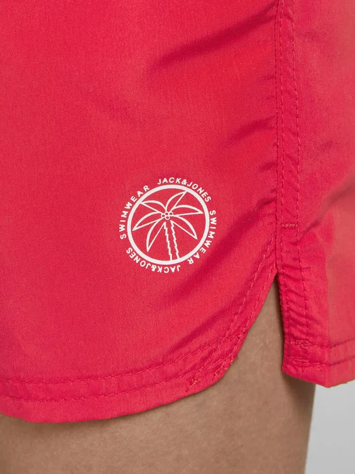 Shirts JACK and JONES Junior BOYS RECYCLED POLYESTER SWIM SHORTS Red Flame Scarlet Online