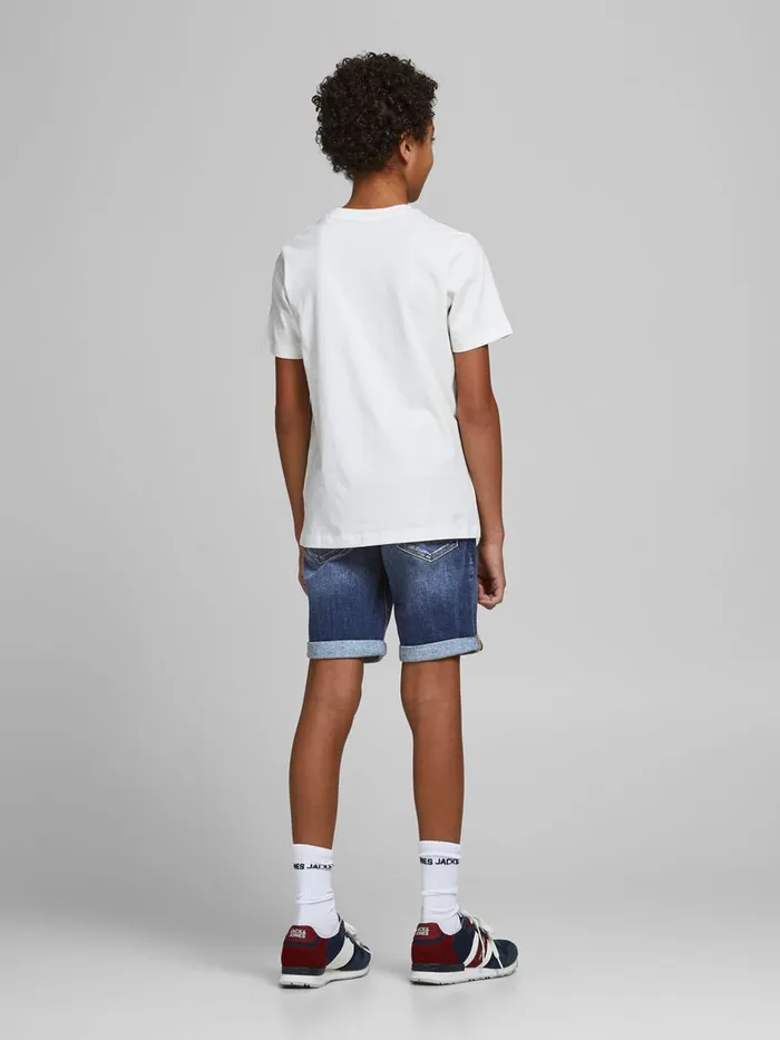 Shirts JACK and JONES Junior BOYS RICK ORIGINAL AGI 001 DENIM SHORTS Blue Blue Denim For Sale