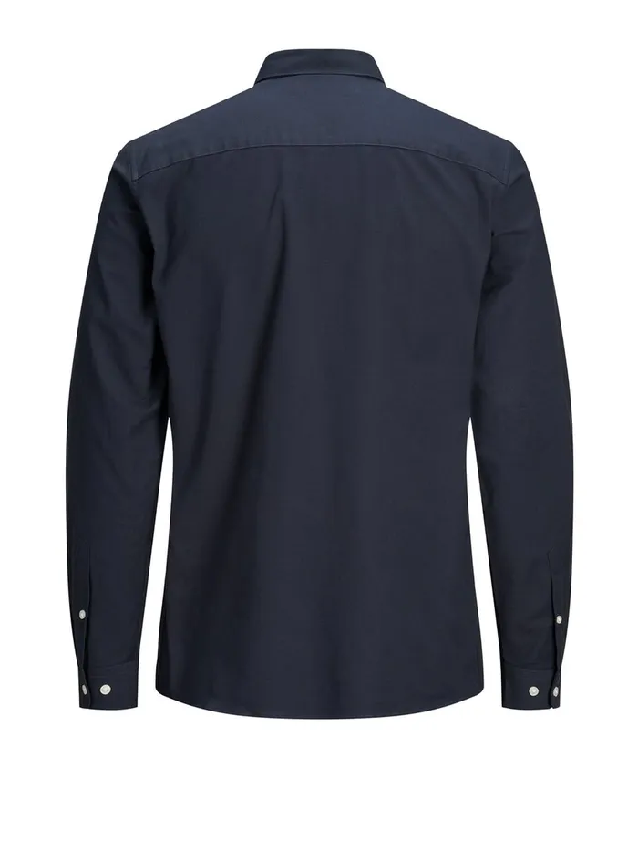 Shirts JACK and JONES Mens SLIM FIT STRETCH SHIRT Blue Navy Blazer Casaul