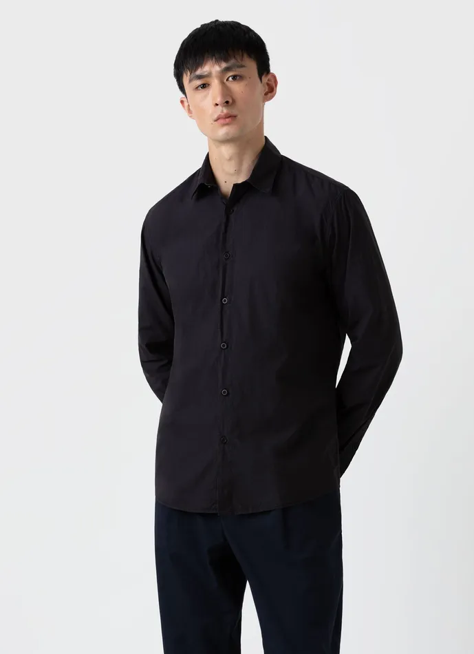Shirts Lightweight Poplin Shirt Black 8211 ussunspel Men Shirts Lightweight Poplin Shirt Black 8211 ussunspel Men