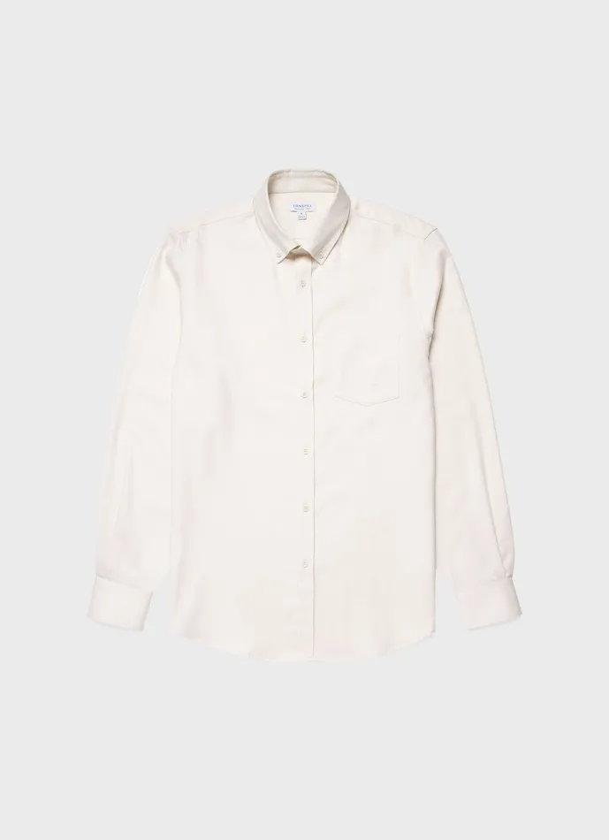 Shirts ussunspel Men Button Down Flannel Shirt Ecru