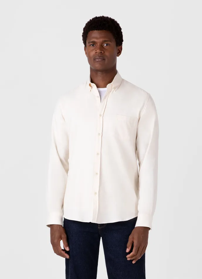 Shirts ussunspel Men Button Down Flannel Shirt Ecru Shirts ussunspel Men Button Down Flannel Shirt Ecru