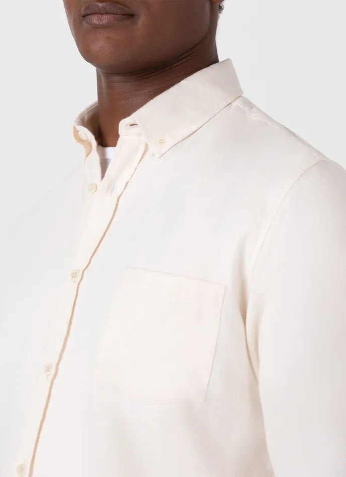 Shirts ussunspel Men Button Down Flannel Shirt Ecru Shirts ussunspel Men Button Down Flannel Shirt Ecru