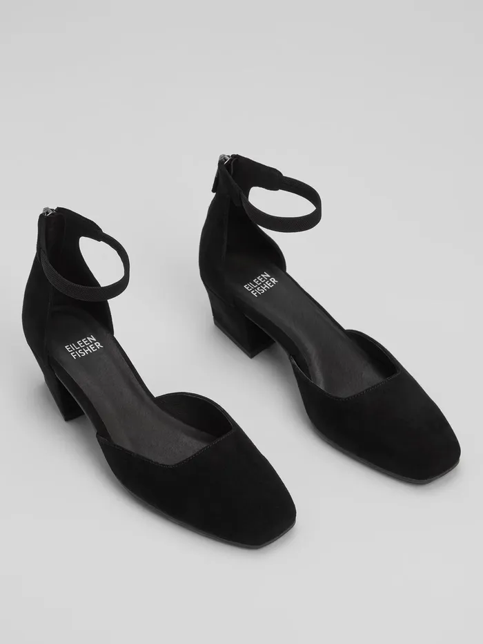 Shoes Women Eileen Fisher Veery Suede Pump Black