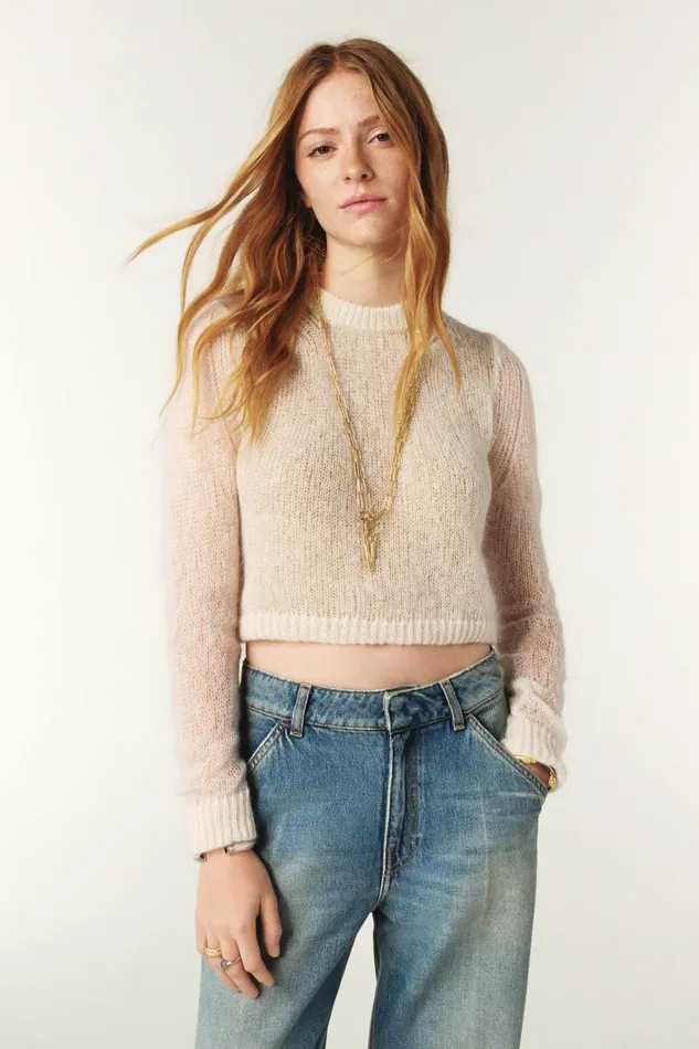 Short Sweater Diego Black Women Baandsh Sweaters and Cardigans
