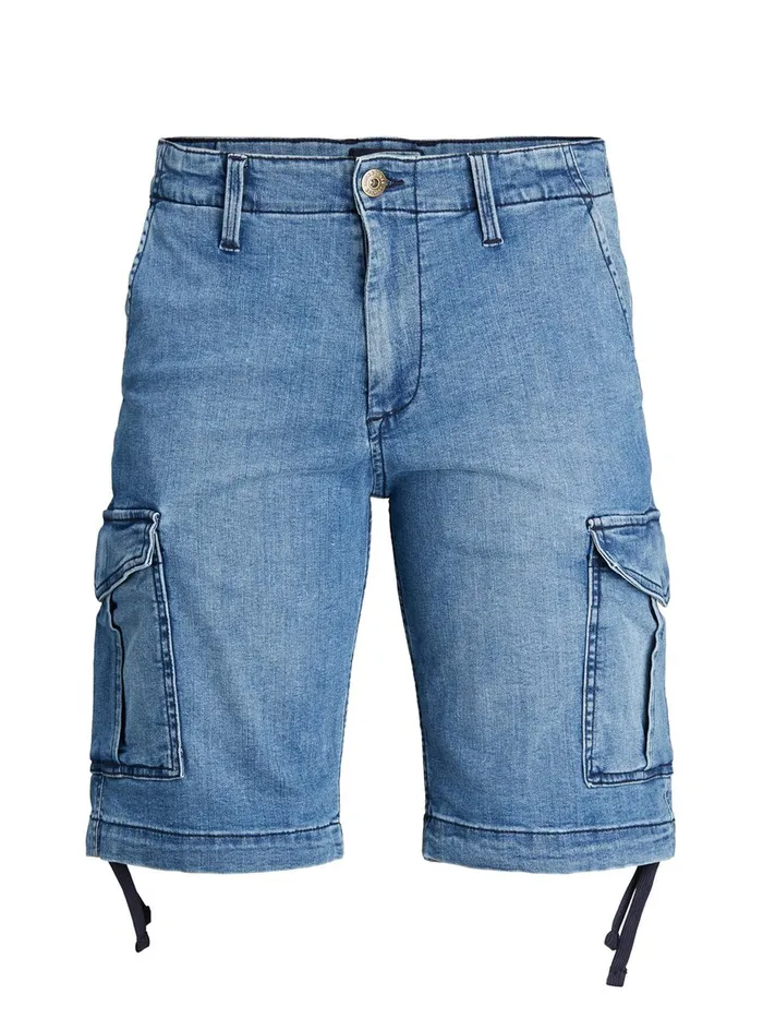 Shorts JACK and JONES Mens CARGO DENIM SHORTS Blue Blue Denim Near Me