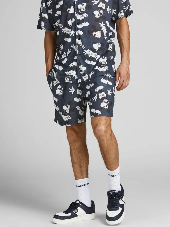 Shorts JACK and JONES Mens DISNEY PRINTED SHORTS Blue Navy Blazer Cheap On Sale