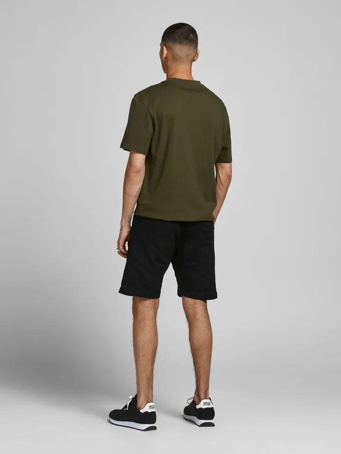 Shorts JACK and JONES Mens GUS JJ CARGO SHORTS Black Black Gift 4 You