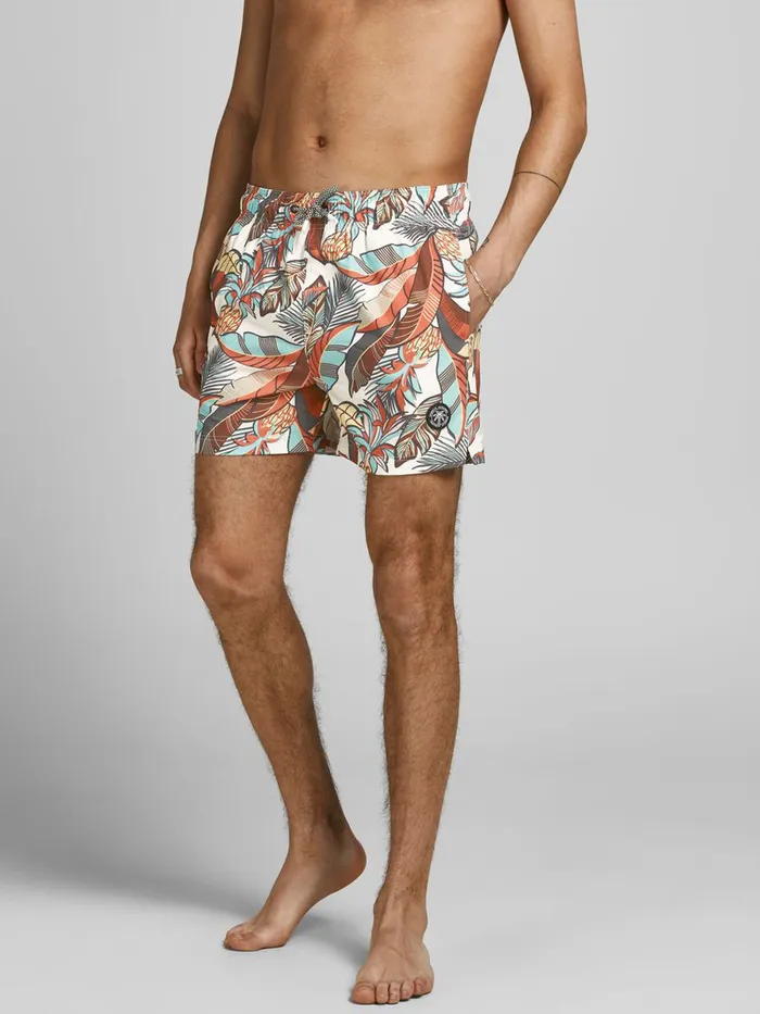 Shorts JACK and JONES Mens MAUI SWIM SHORTS Orange Egret On Sale