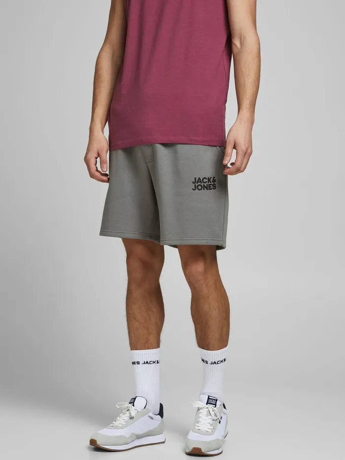 Shorts JACK and JONES Mens NEW SOFT SWEAT SHORTS Grey Sedona Sage On Sale