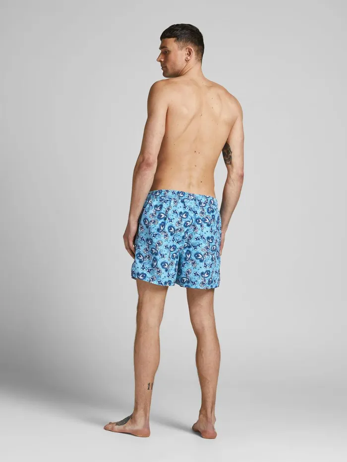 Shorts JACK and JONES Mens PAISLEY PRINT SWIM SHORTS Blue Palace Blue For Sale