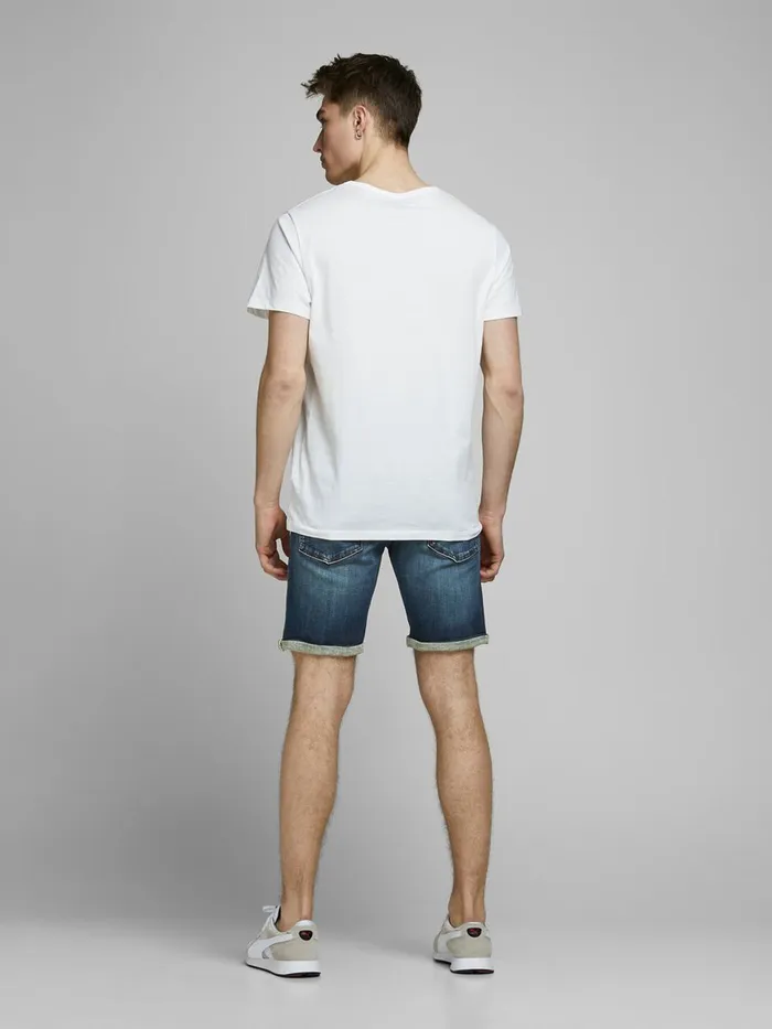 Shorts JACK and JONES Mens RICK ORG JJ 057 50SPS DENIM SHORTS Blue Blue Denim Casaul