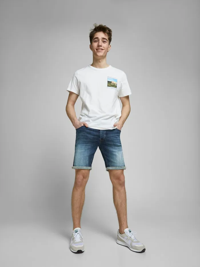 Shorts JACK and JONES Mens RICK ORG JJ 057 50SPS DENIM SHORTS Blue Blue Denim Casaul