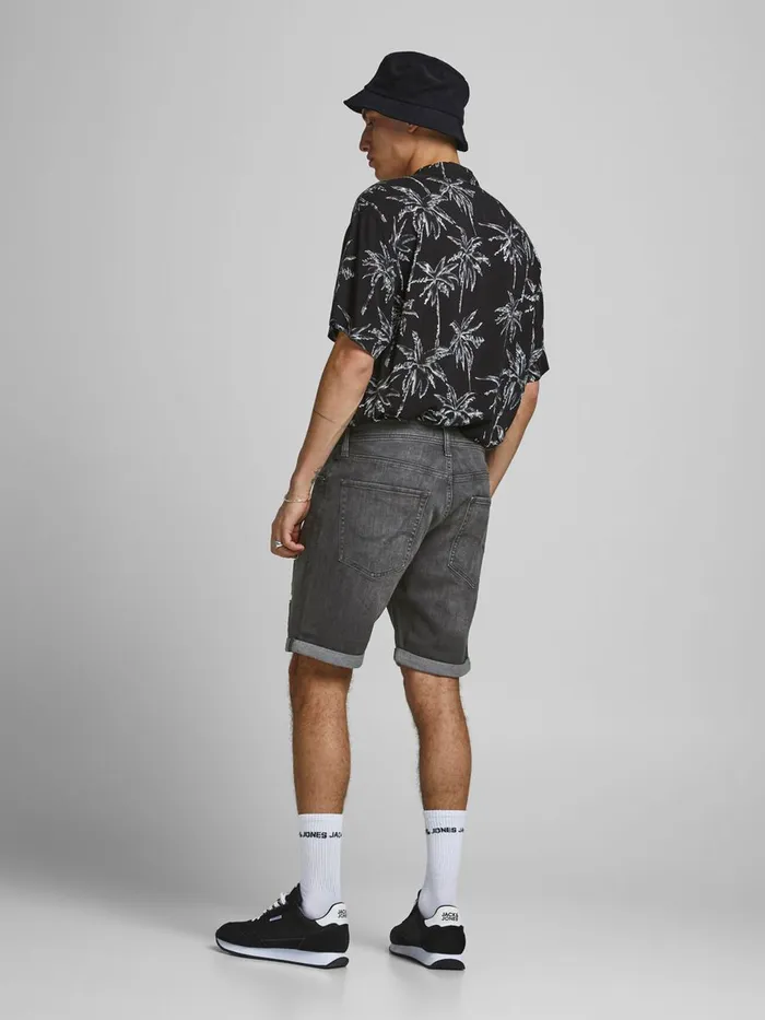 Shorts JACK and JONES Mens RICK ORIGINAL AGI 200 DENIM SHORTS Grey Black Denim On Sale