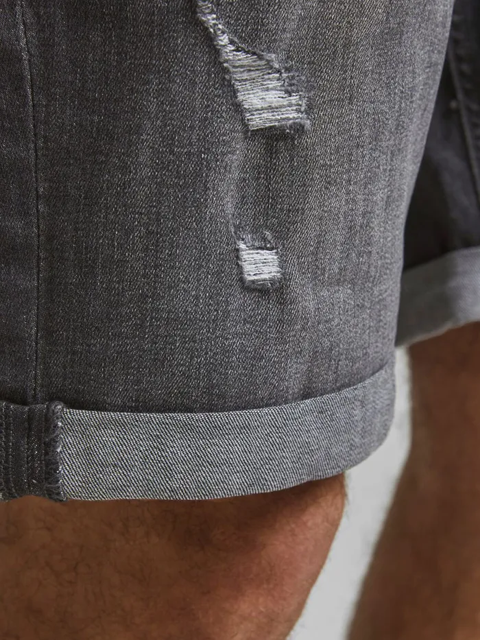Shorts JACK and JONES Mens RICK ORIGINAL AGI 200 DENIM SHORTS Grey Black Denim On Sale