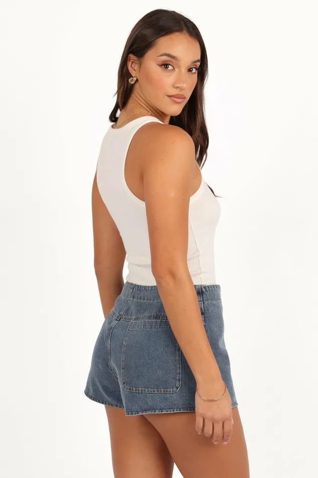 Shorts Petal and Pup Women Ashton Denim Skort Medium Wash