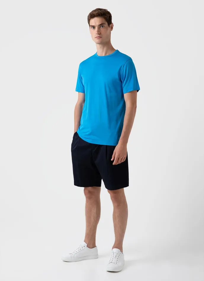 Shorts ussunspel Men Pleated Twill Shorts Navy Shorts ussunspel Men Pleated Twill Shorts Navy