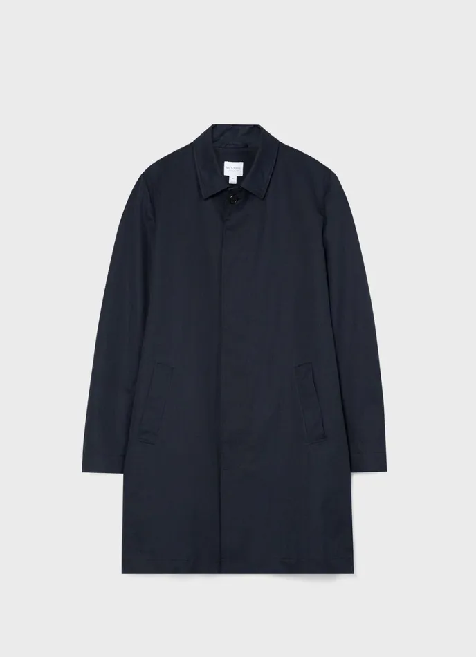 Showerproof Cotton Mac Navy Men SUNSPEL Jackets and Coats