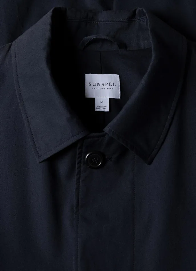Showerproof Cotton Mac Navy Men SUNSPEL Jackets and Coats