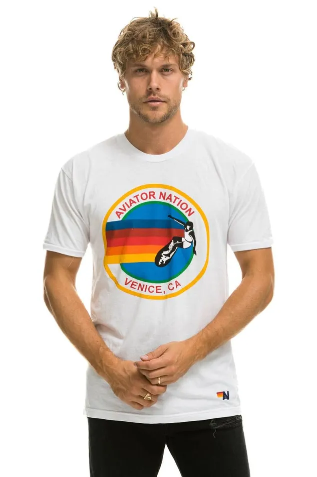 Signature Tee 8211 White WomenMen Aviator Nation Tees