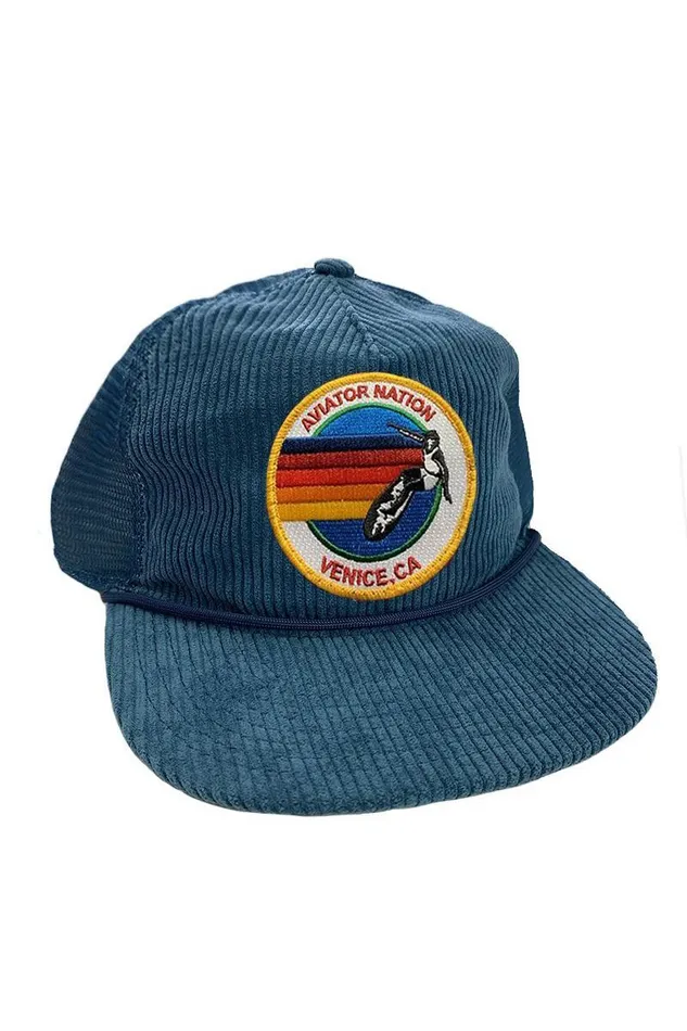Signature Venice 8211 Vintage Corduroy Mesh Trucker Hat WomenMen Aviator Nation Trucker Hats