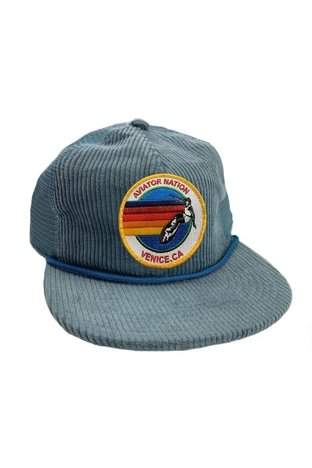 Signature Venice 8211 Vintage Corduroy Mesh Trucker Hat WomenMen Aviator Nation Trucker Hats
