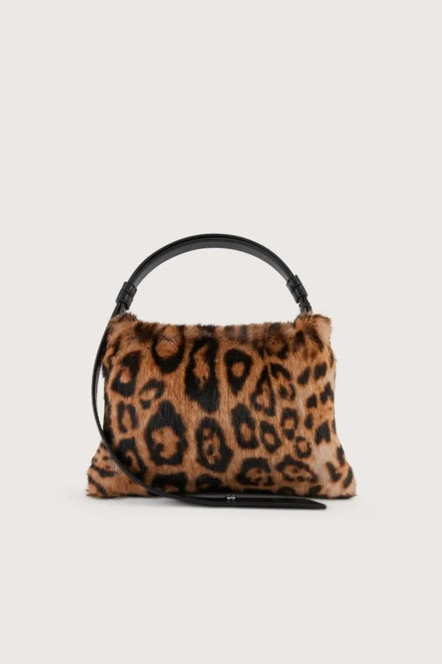 Simon Miller Bags Women Furry Mini Puffin In Cheetah Scramble