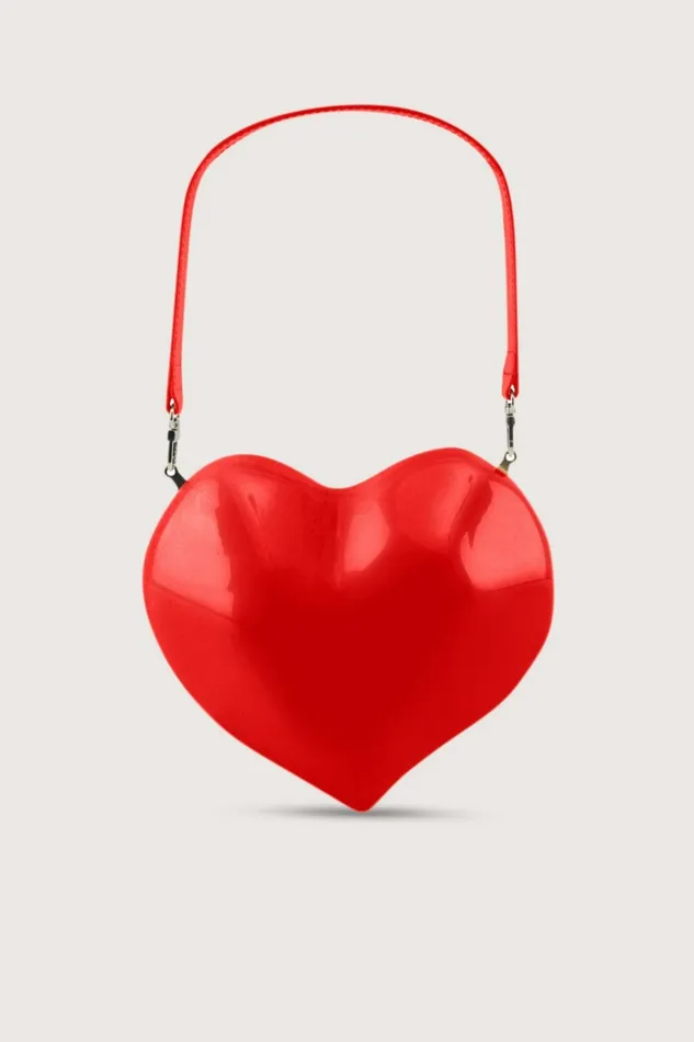 Simon Miller Bags Women Molded Heart Bag In Retro Red
