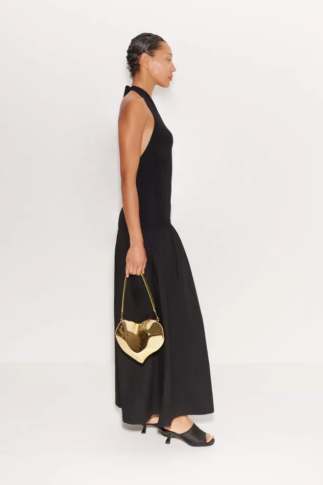 Simon Miller Dresses Women Junjo Combo Dress In Black Simon Miller Dresses Women Junjo Combo Dress In Black