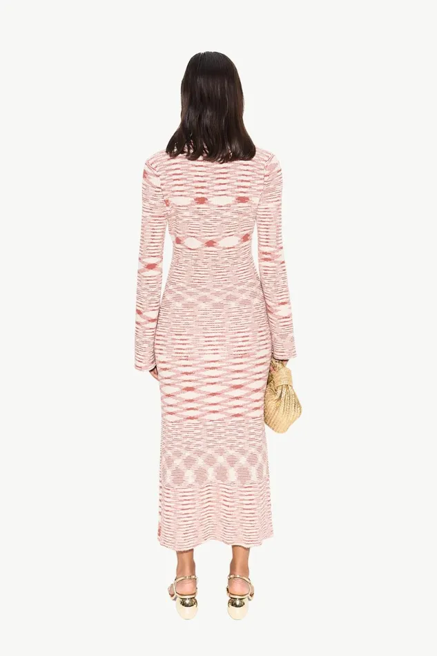 Simon Miller Knitwear Women Axon Knit Dress In RustRice Flour Multi Cotton Simon Miller Knitwear Women Axon Knit Dress In RustRice Flour Multi Cotton