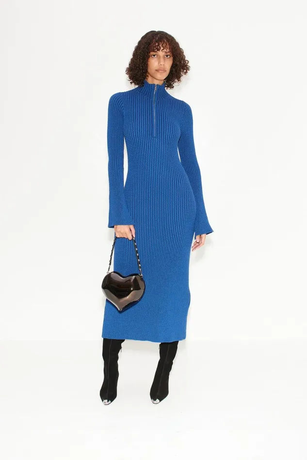 Simon Miller Knitwear Women Simon Miller Zumi Textured Knit Dress In Matisse Blue