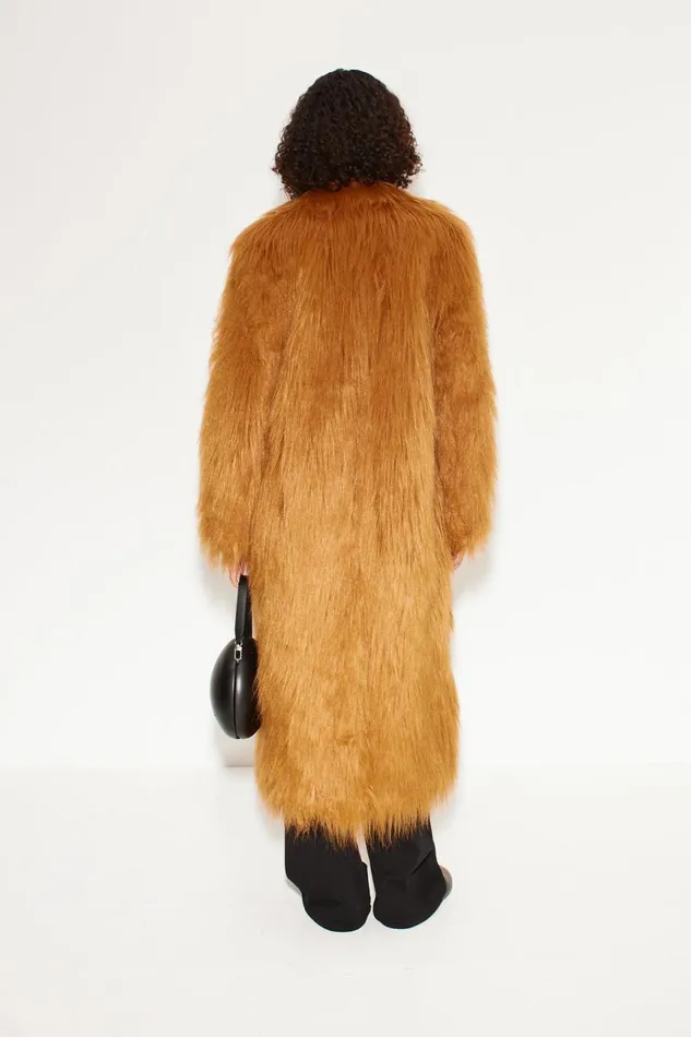 Simon Miller Outerwear Women Lett Shaggy Faux Fur Coat In Wheat Simon Miller Outerwear Women Lett Shaggy Faux Fur Coat In Wheat