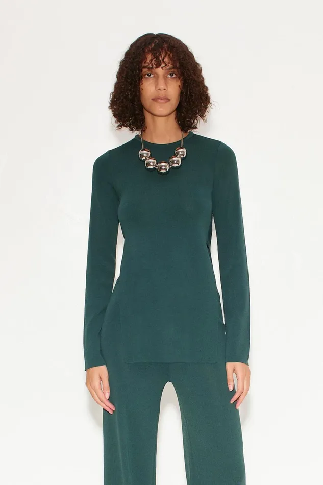 Simon Miller Sets Women Knits By Canoga Long Sleeve Top In Fern