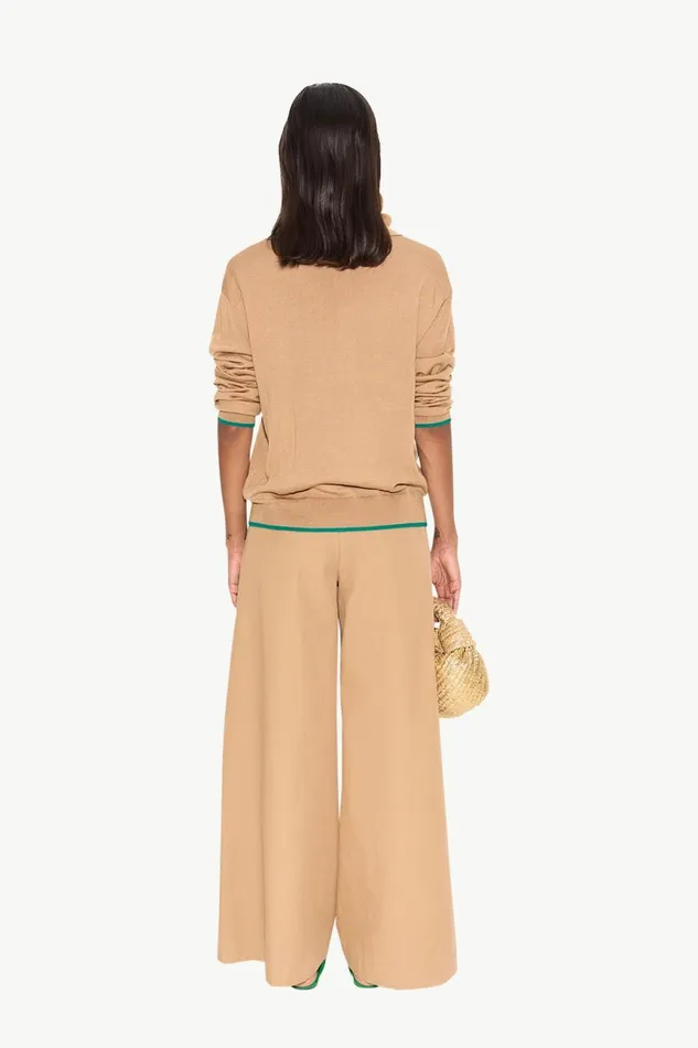 Simon Miller Sweaters Women Marcel Polo Sweater In Khaki Merino Wool Simon Miller Sweaters Women Marcel Polo Sweater In Khaki Merino Wool