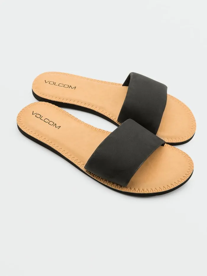 Simple Slides 8211 Black Womens Volcom Sandals
