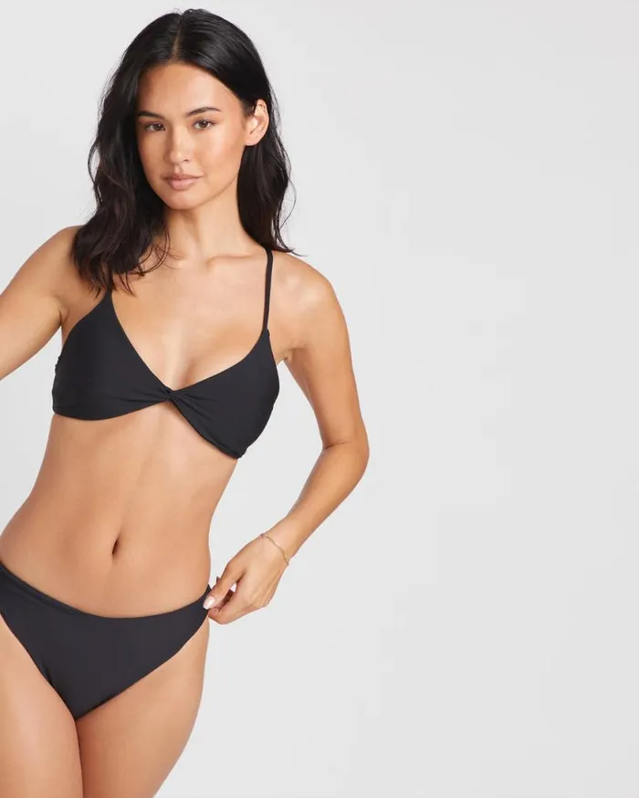 Simply Seamless Skimpy Bikini Bottom 8211 Black Womens Volcom Swim