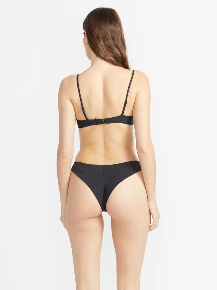 Simply Seamless U Wire Bikini Top 8211 Black Womens Volcom Swim