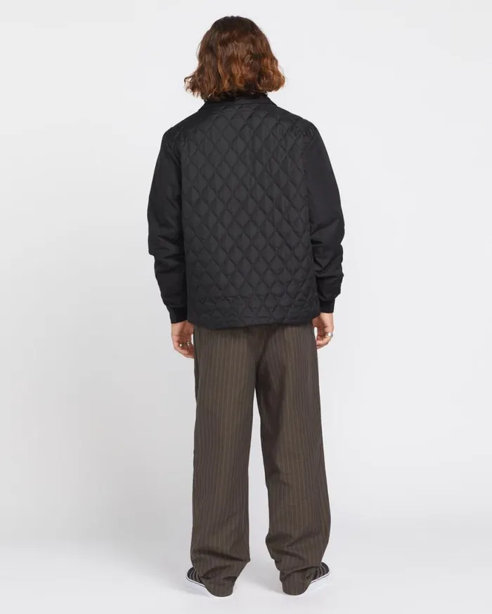 Skate Vitals Remy Stratton Quilted Jacket 8211 Black Mens Volcom Jackets