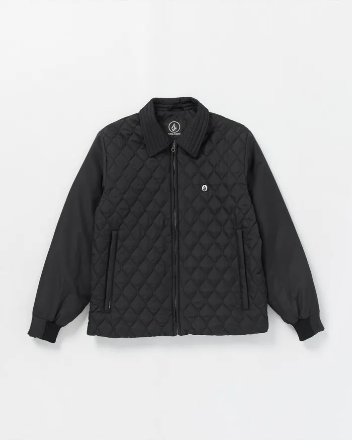 Skate Vitals Remy Stratton Quilted Jacket 8211 Black Mens Volcom Jackets