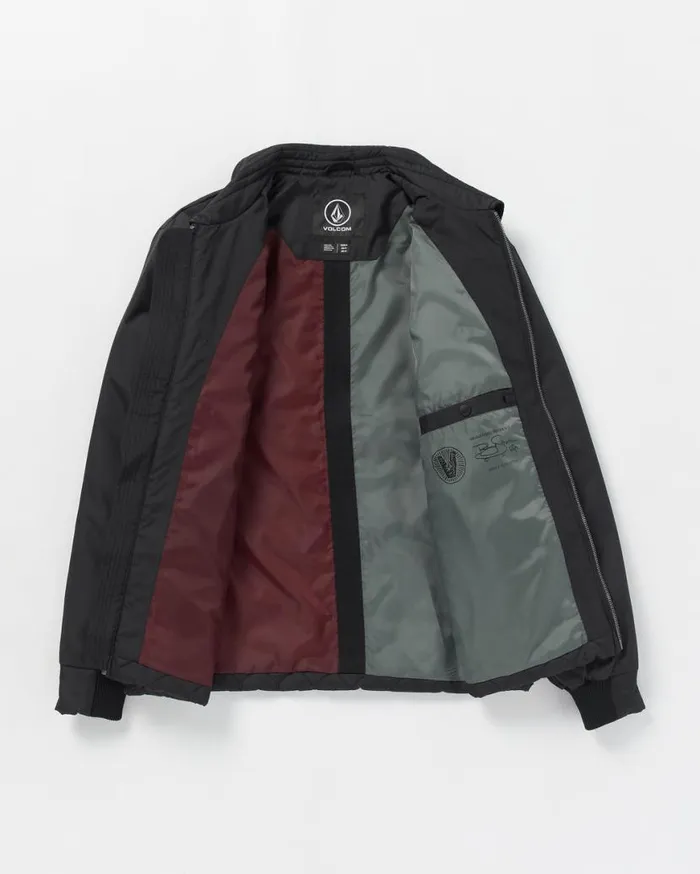 Skate Vitals Remy Stratton Quilted Jacket 8211 Black Mens Volcom Jackets
