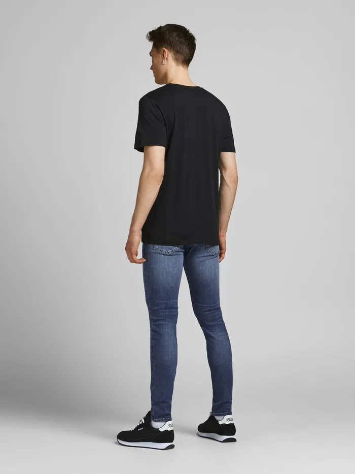 Skinny Jeans JACK and JONES Mens 2PACK LIAM ORIGINAL AGI SKINNY FIT JEANS Blue Blue Denim