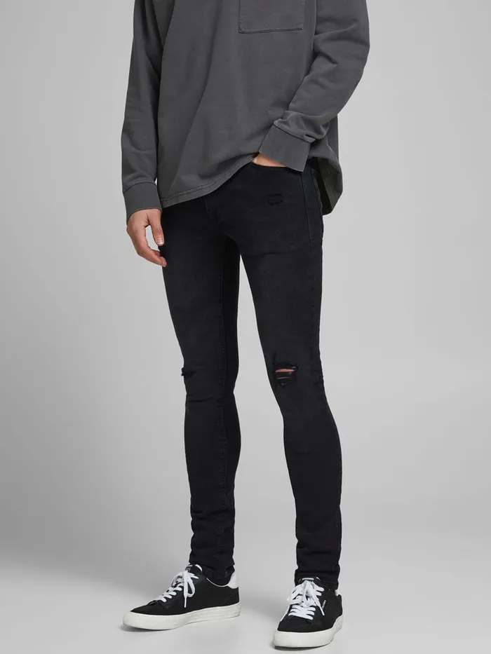 Skinny Jeans JACK and JONES Mens LIAM ORIGINAL NA 097 SKINNY FIT JEANS Black Black Denim Skinny Jeans JACK and JONES Mens LIAM ORIGINAL NA 097 SKINNY FIT JEANS Black Black Denim