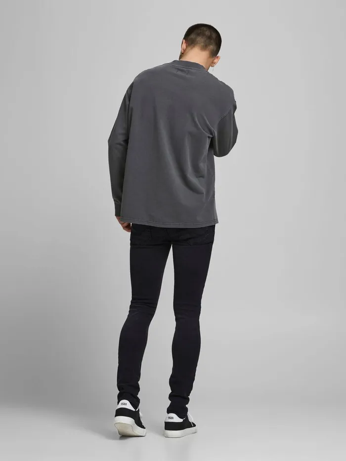 Skinny Jeans JACK and JONES Mens LIAM ORIGINAL NA 097 SKINNY FIT JEANS Black Black Denim
