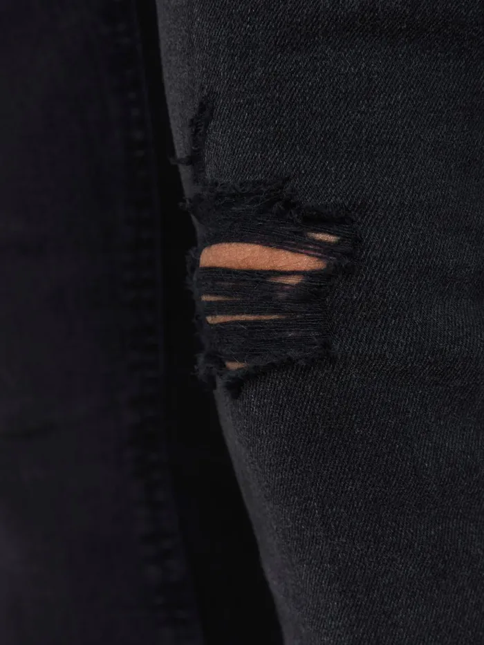 Skinny Jeans JACK and JONES Mens LIAM ORIGINAL NA 097 SKINNY FIT JEANS Black Black Denim
