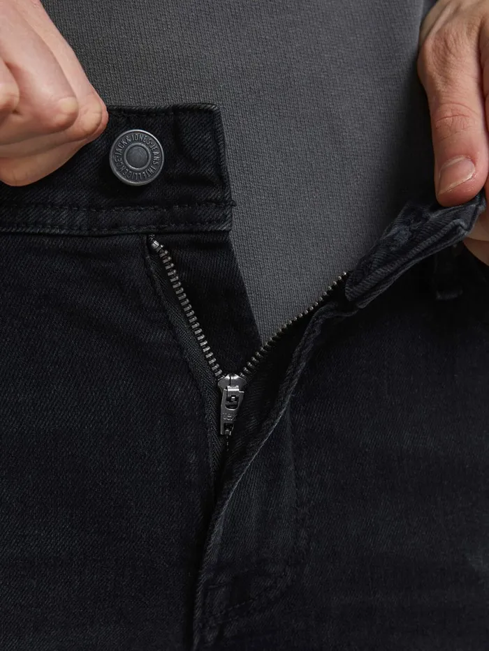 Skinny Jeans JACK and JONES Mens LIAM ORIGINAL NA 097 SKINNY FIT JEANS Black Black Denim
