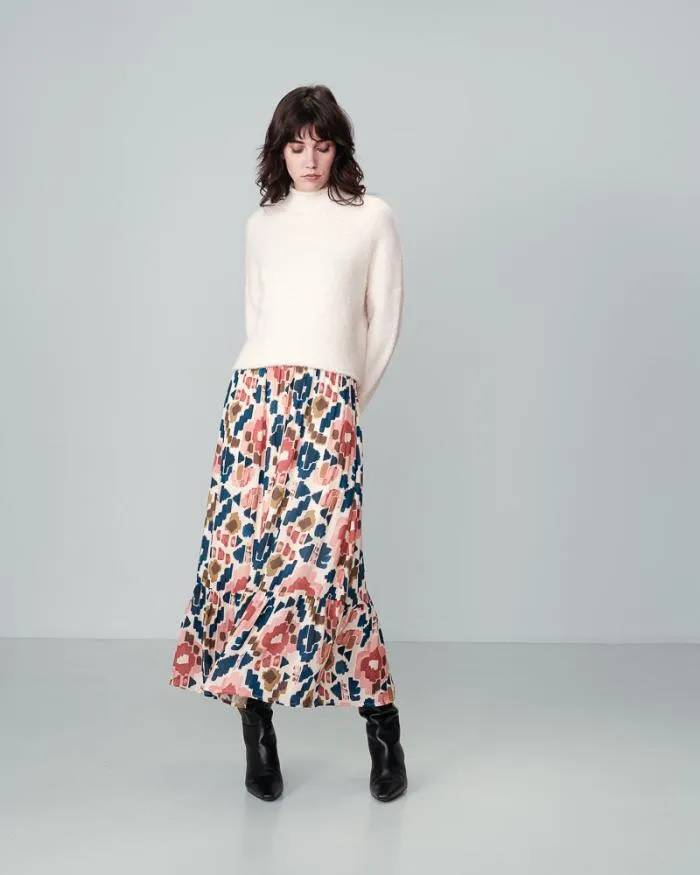 SKIRT BEIGE NICKY Shop Grace and Mila Midi Skirts