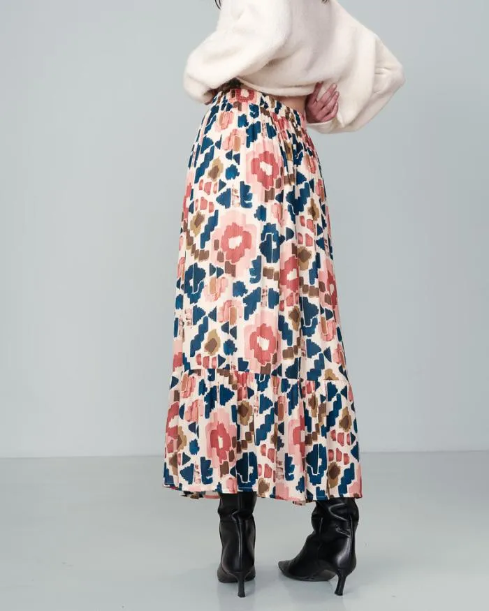 SKIRT BEIGE NICKY Shop Grace and Mila Midi Skirts