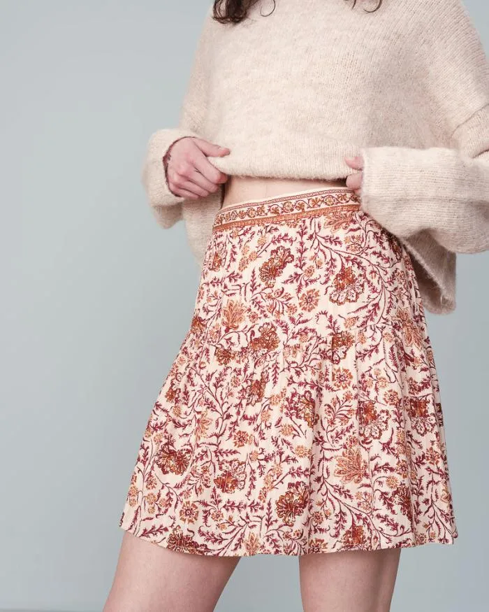 SKIRT SABLE NOUGAT Shop Grace and Mila Short Skirts