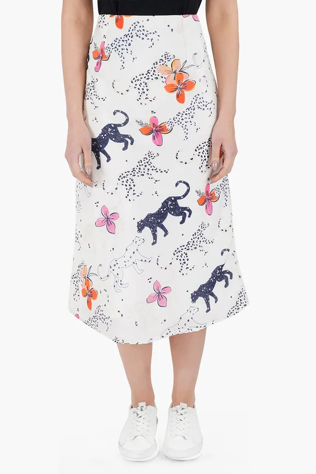 Skirts America and Beyond Women Jaguar Floral Skirt