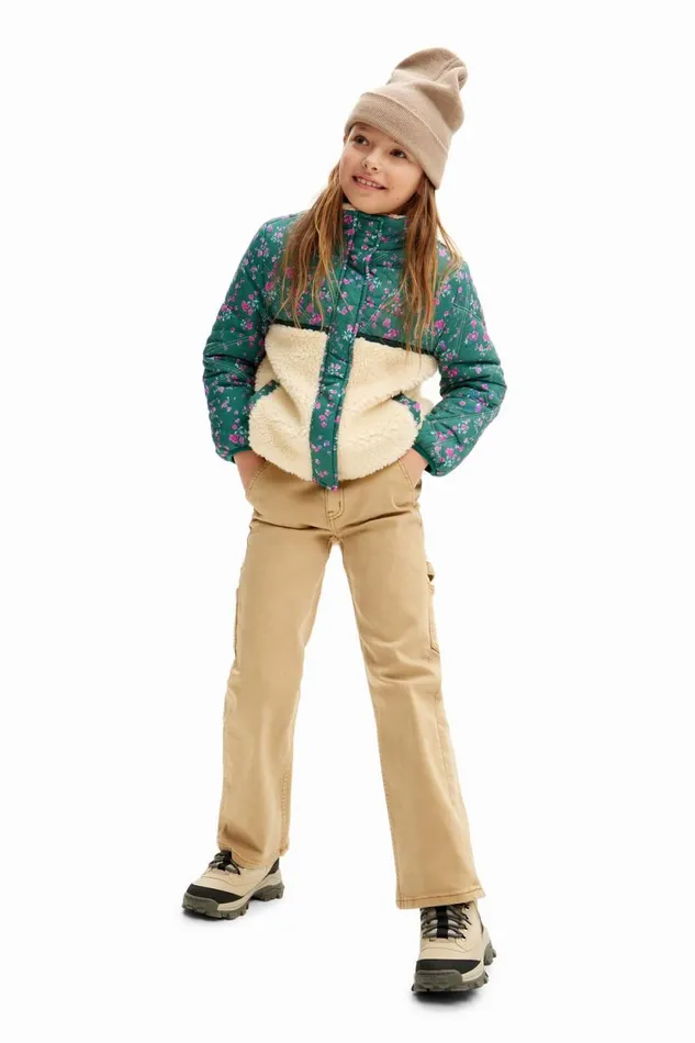 Skirts And Trousers Kids Desigual Straight Denim Pants White